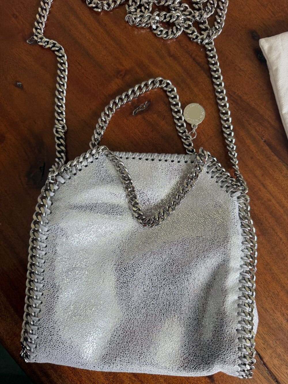 Stella McCartney Silver Falabella Tiny Tote